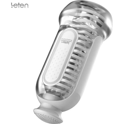 Leten SPA Massage Penis Male Masturbator Cup Interactive Voice Realistic Vagina Masturbation Sex Toys For Men