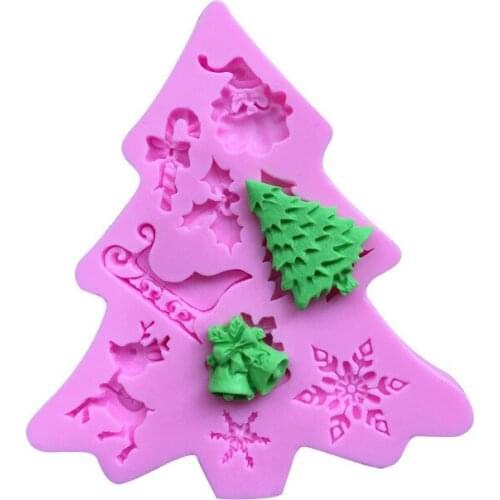 New Christmas tree silicone mold baking fondant cake mold 17-84