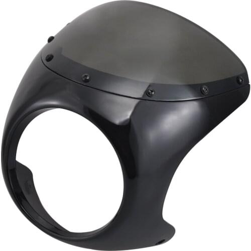 Retro Motorcycle Cafe Racer 7 Inch Front Headlight Fairing Windshield For Harley Sportster Honda Suzuki Bobber KTM Universal