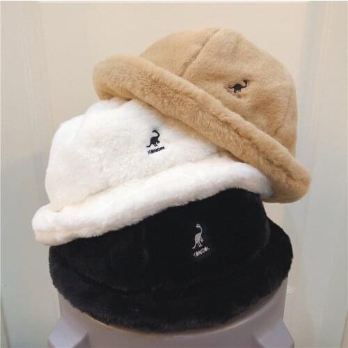 Cartoon Dinosaur Embroidery Bob Panama Caps Foldable Bucket Hats Fisherman Hat Unisex Beach Sun Hat Hunting Cap