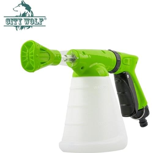 City wolf household high presure washer soap foam gun garden water nozzle car wash soap watering connect with the water tap