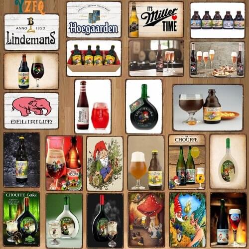 Beer Vintage Metal Metal Plates For Wall Bar Home Pub Art kitchen Coffee Decor 30X20CM DU-8547B