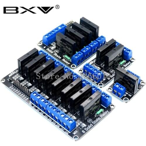 5V Relay 1 2 4 8 Channel SSR Low Level Solid State Relay Module 250V 2A For Arduino 1 2 4 8 Way