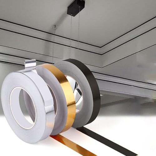 Floor Waterproof Tape Ceramic Tile Gold Foil Self-adhesive Tape Living Room Ceiling Beauty Seam Wear-resistant Decorative Strip