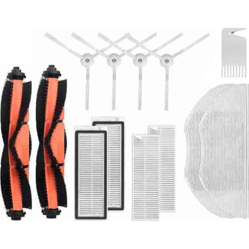13Pcs Washable Main Brush Side Brush Filter Mop Cloth Replacement for Xiaomi Mijia G1 Robot Vacuum Cleaner Accessories