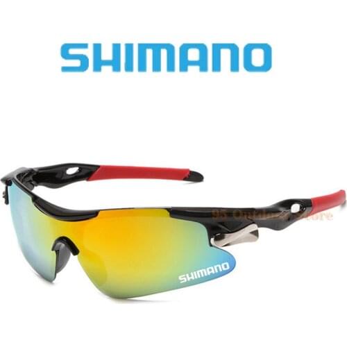 Shimano Polarized Sunglasses One Piece Fishing Classic Sun Glasses Men Driving Shades Cycling Sunglass Vintage Travel Sunglass