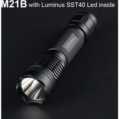 LED Flashlight Convoy M21B Luminus SST40 Inside Portable Linterna 21700 Version Torch Camp Lanterna 18650 Flash Light Latarka