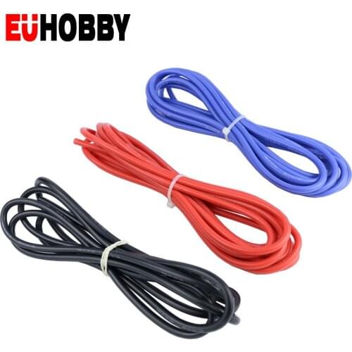 EUHOBBY Heat-resistant cable wire Servo line Soft silicone wire 12 gauge silicone wire flexible 12 AWG tinned copper wire