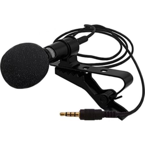 Universal Omnidirectional Microphone 3.5mm Jack Lavalier Tie Clip Mini Audio Mic for IPhone Huawei Computer PC Laptop Speaker