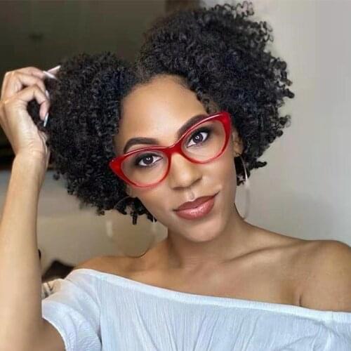 Vintage Cat Eye Optical Glasses Women Clear Glasses Eyeglasses Frame Transparent Lens Spectacle Frame Anti Blue Light Glasses