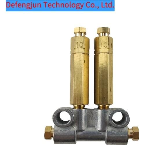 2 Way Aluminum Volume Lube Oil Distributor Connector Seat