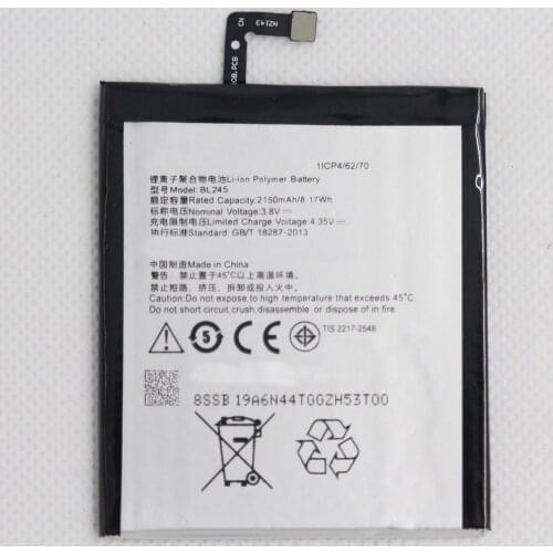 20pcs/lot FOR Lenovo S60 S60-T S60-W BL245 Battery Rechargeable Li-ion Built-in Mobile Phone Lithium Polymer Batteries 2150mAh