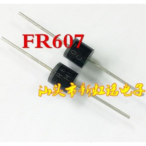 5Pcs/Lot New Original Diode FR607 = FR608 Fast Recovery Diode 6 A-1000-V Integrated circuit Triode In Stock