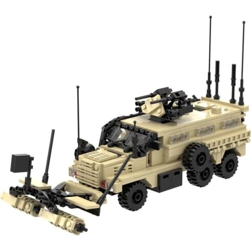 685Pcs Modern Military Series Lightning Protection Vehicle Bricks Model Kits Small Particle Assembly Building Blocks Stem Toys