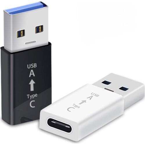 Type C USB 3.0 Adapter Fast Portable Charging Data Type-C Data Charging Transfer Adapter Cables Converter for Phones Laptops