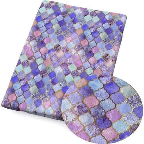 David accessories 50*150cm Fish Scale 4 Ways Stretch Double Brushed Poly knit Fabric For Sewing DIY Clothes Quilting,c10714