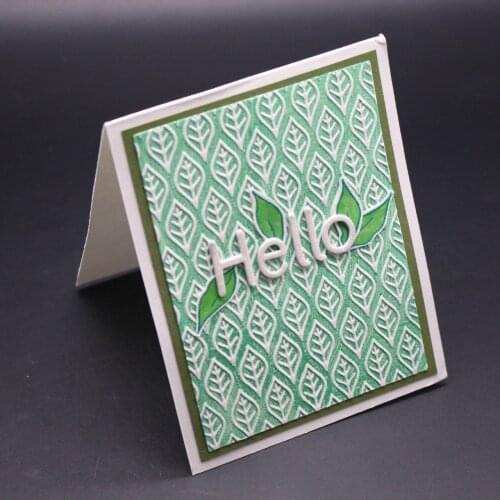DABOXIBO Leaves Ripple DIY Paper Cutting Dies Scrapbooking Plastic Embossing Folder Size 10.5*15cm