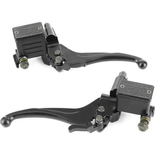 Pair of 22mm Hydraulic Left / Right Upper Front /Rear Brake Pump with Handle Parking Lock for 150cc 250cc ATV GY6 Motorcycle