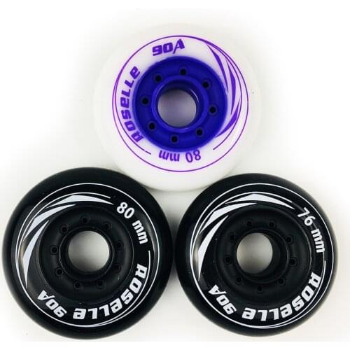 JEERKOOL Inline Roller Skate Wheels 4 Pieces 72 76 80mm Skate Tires Slalom Sliding Free Skating For SEBA Powerslide Patines