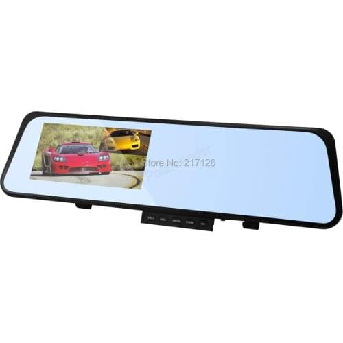 BEST 6000C Car Rearview Mirror Camera Video Recorder Car DVR Dual lens Full 1080P Camcorder Dash Cam G-Senor Night Vision