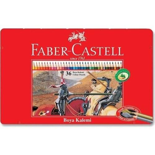 Faber-Castell Metal Box Crayons 36 Colors