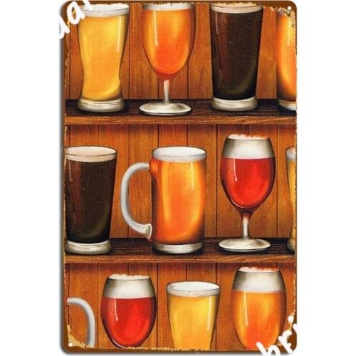 Beer Wallpaper Metal Plaque Poster Plaques Cinema Living Room Kitchen Vintage Tin Sign Poster