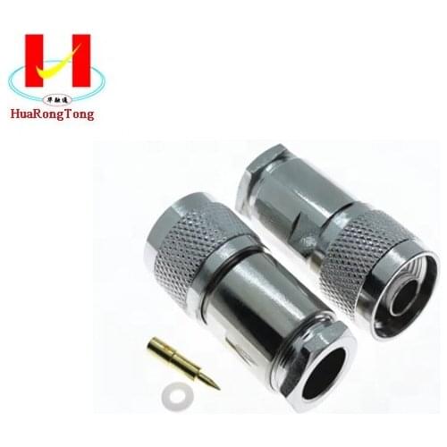N Male Plug RF Coaxial Connector Clamp RG8 LMR400 RG213 RG165 RG393 Cable HRT-N/J