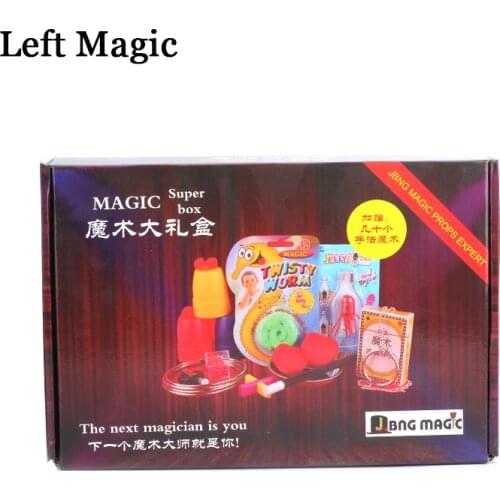 Magic Trick Set Kit 20 Kinds Magic Play With DVD Teaching Professional Magie Prop Gimick Card Children Magic Gift Puzzle Toy