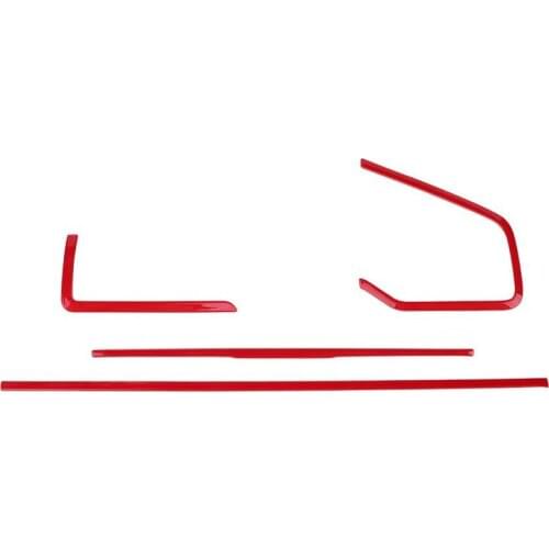 4Pcs Center Consoles Panel Stickers Dashboard Trims Strips Inner Decals for 10Th Gen Honda Civic 2019-2016