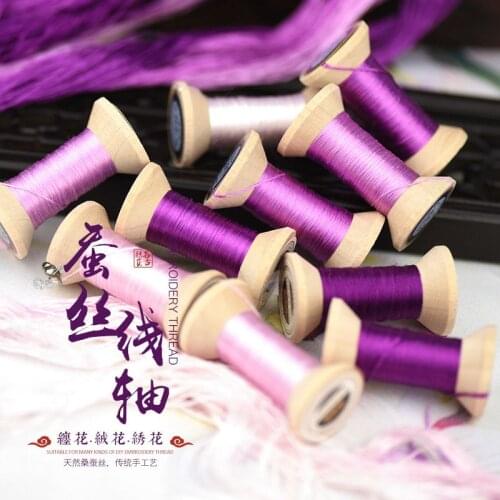 New Item Chinese 100% Silk Embroidery Thread Yarn embroidery floss for Sewing Article Wooden packing