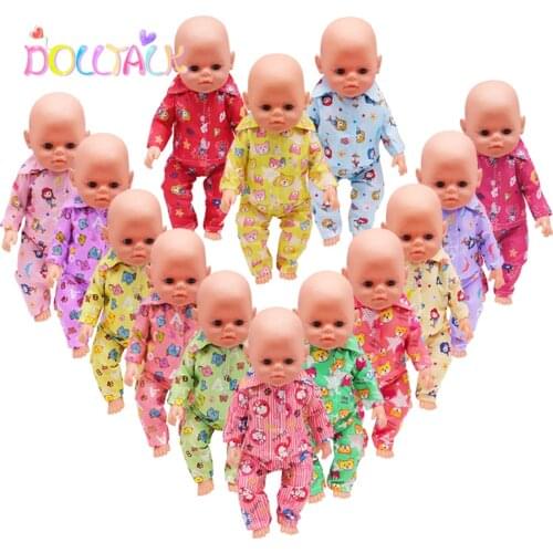 15 Styles Doll Clothes Coat+Pants Dog Mermaid Pajamas Suit For18 Inch American Doll&43 Cm Baby Doll For Our Generation Girl Toy