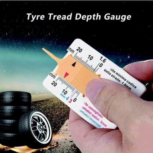 Portable Wheel Measurement Gauge Auto Motorcycle Auto Effective Convenient Tyre Tread Depth Multifunctional Accessories Outdoor