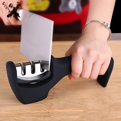 Professional Simple Knife Sharpener Stainless Steel Ceramic Knife Sharpening Stone Tungsten Steel Diamond Sharpener Kitchen Tool