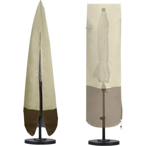 Dust Cover Parasol Oxford Waterproof Durable UV-proof 600D Outdoor Heavy Duty Rainproof Patio Lawn Furniture Covers