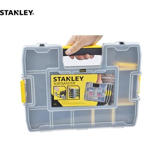Stanley removable dividers plastic organizer box small parts compartment case storage containers for small things screw tool bit