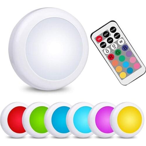 Remote control RGB cabinet lights Touch Sensor Battery closet lamps led lights for bedroom Living room kitchen lighting decor