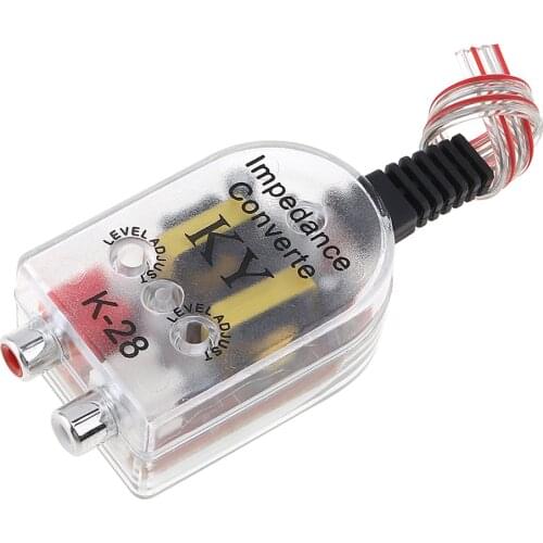 Double Coil Transformer RCA Car Subwoofer High Frequency to Low Frequency Converter with 82MM Line for Cars / Motorcycles