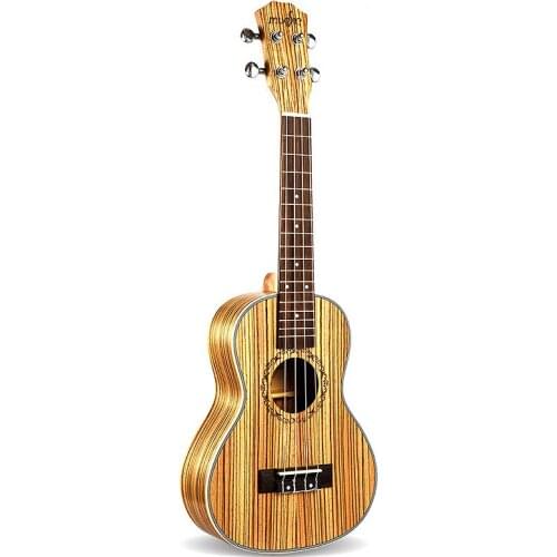Tenor Ukulele 26 Inch 4 Strings Zebrawood Hawaiian Mini Guitar Acoustic Guitar Ukulele 18 Frets Musical Stringed Instrument
