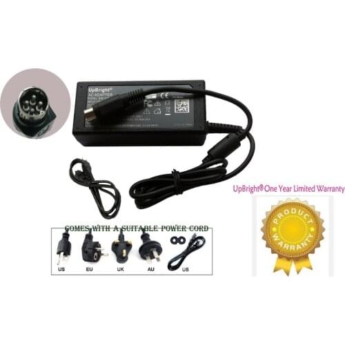 UpBright New 4-Pin AC / DC Adapter For Klipsch iGroove 1000330 Speaker iPod iPhone Dock DC +18V 1A -18V 1A Power Supply Charger