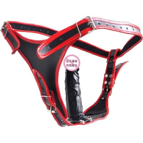 Black Emperor Genuine Leather Vaginal Plug 13 Centimeter Membra Leather Pants Removable Adult Taste Articles