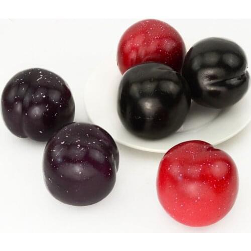 050 Simulated Plum Purple Plum False Fruit Model photo display cabinet furniture display