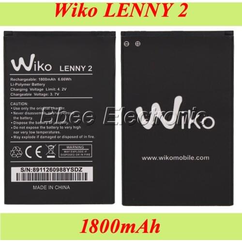 10PCS/LOT Wiko LENNY 2 Battery 1800mAh Batterie Bateria AKKU