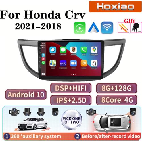Car Android 2G+32G 9inch 2 Din Car Video Radio Quad Core WIFI GPS Bluetooth Multimedia For Honda Crv 2011-2018 8 Core IPS NO DVD