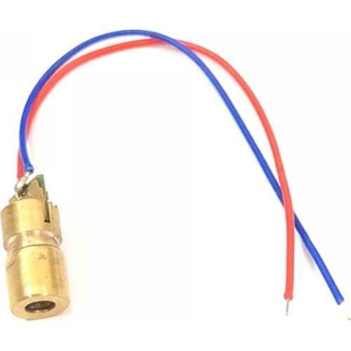 Free Shipping 5PCS Mini 650nm 6mm 5V 5mW Laser Dot Diode Module Head WL Red H1E1