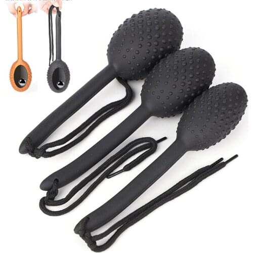 Big Liquid Silicone Anal Plug With Steel Ball Vaginal Tightening Training Kegel Ball Sex Toys For Women Men Butt Anus Expander