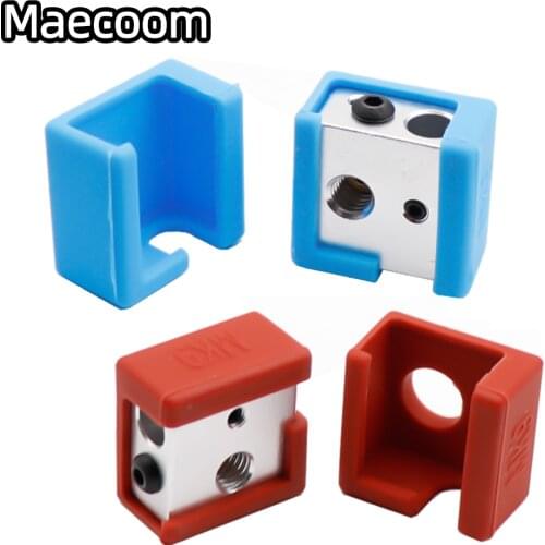 2pcs 3D Printer Parts MK8 Silicone Sock Protective Cover To Heated Block J-head Hotend MK8 Extruder Nozzle Heater Block MK8/MK9