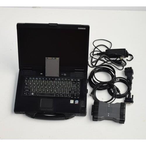 Mb star c6 ssd vci diagnosis tool software latest version doip laptop toughbook cf52 cables full set ready to work