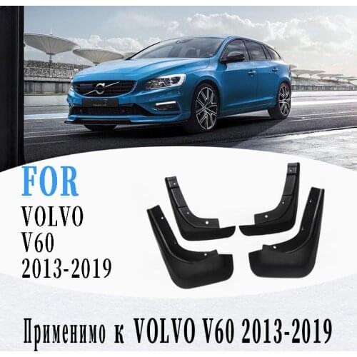 Fir For Volvo V60 Mudguard mudflap For v60 Mud flaps splash Guard Mudguards Fender car accessories Front Rear 4 pcs