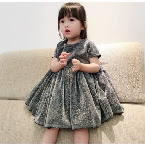 Elegant Toddler Baby Girls Dress Flower Girl Wedding Party Princess Dress Kids Dressees For Girls 1 Year Birthday Girls Clothing