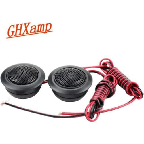 GHXAMP 1.5inch Car Tweeter Speaker Neodymium 4ohm 30W Silk Membrane Treble High-end 3000-20000Hz + Capacitor 2PCS